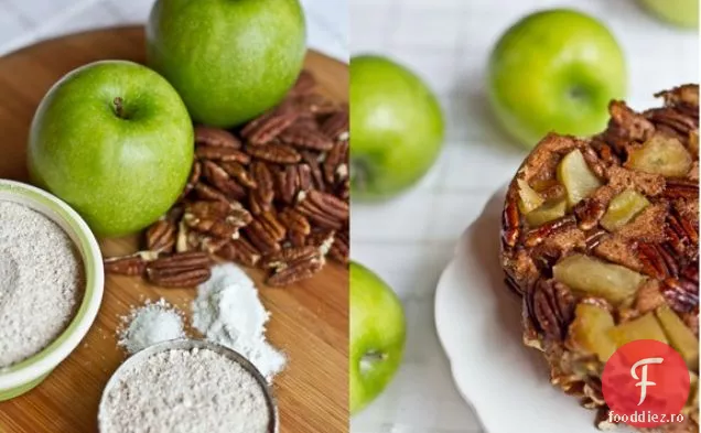 3 Straturi Cu Susul În Jos Tort De Mic Dejun Cu Mere Pecan