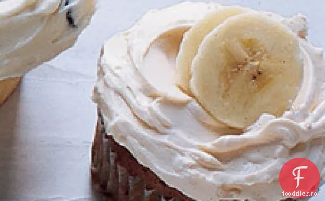 Cupcakes Cu Banane Cu Cremă De Unt De Caramel