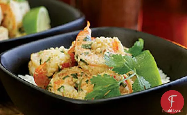 Creveți cu condimente indiene