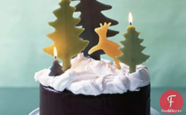 Tort De Ciocolată Cu Bezea Înzăpezită