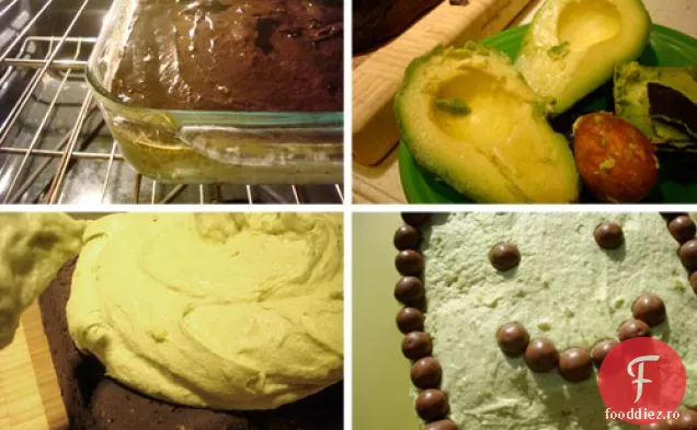 Cakespy: Tort De Ciocolată Cu Avocado Cu Cremă De Unt De Avocado