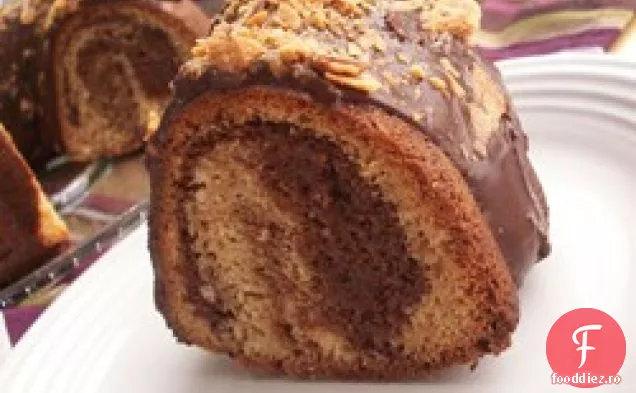 Tort De Marmură Cu Unt De Arahide Cu Ciocolată