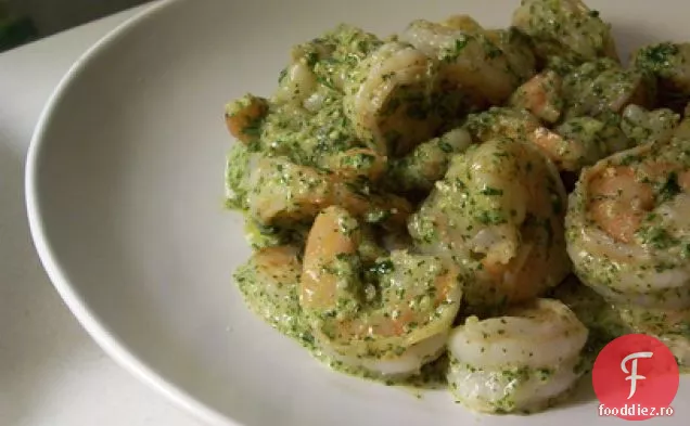 Creveți De Rozmarin Cu Pesto De Mentă