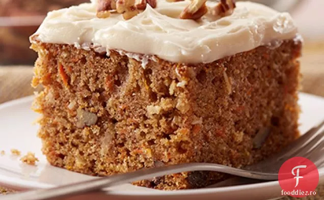 Tort De Morcovi De Casă Cu Glazură De Brânză Cremă