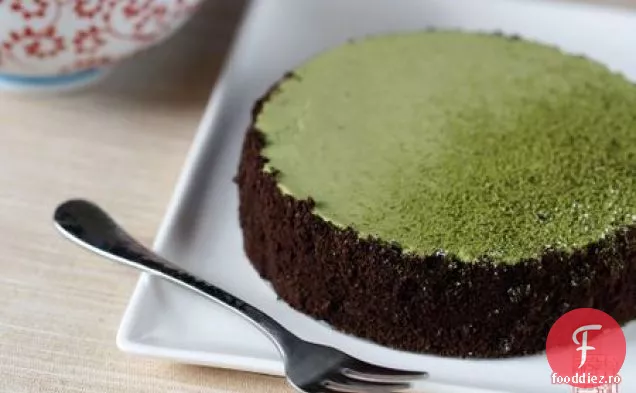 Cheesecake Cu Ceai Verde Și Ciocolată