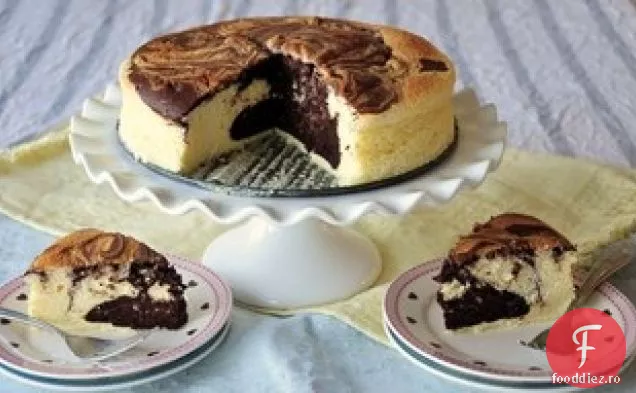 Cheesecake Cu Șifon Marmorat