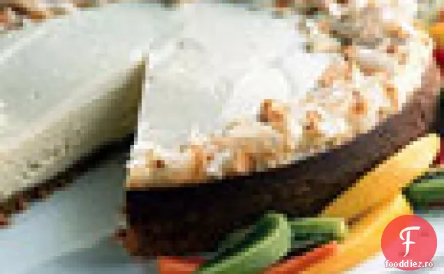 Cheesecake Tropical cu crustă de nucă de cocos