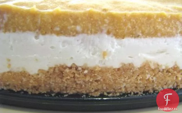 Cheesecake În Straturi De Dovleac Cu Crustă De Biscuiți Cu Lămâie De Ghimbir