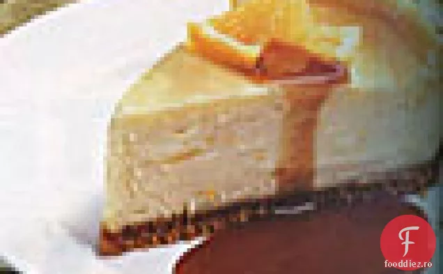 Cheesecake portocaliu cu sos de Caramel-portocale