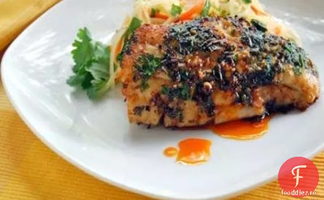 SIP ' s Ginger, Lemongrass & Cilantro Crusted Snapper