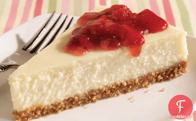 Căpșuni Conserva-Topped Cheesecake
