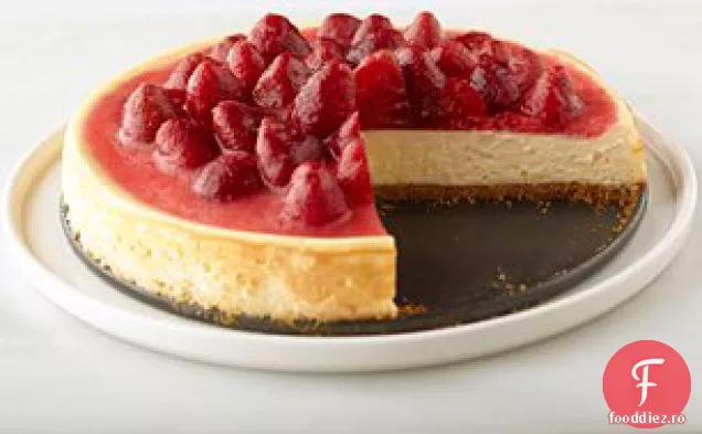 Cheesecake Clasic Cu Căpșuni