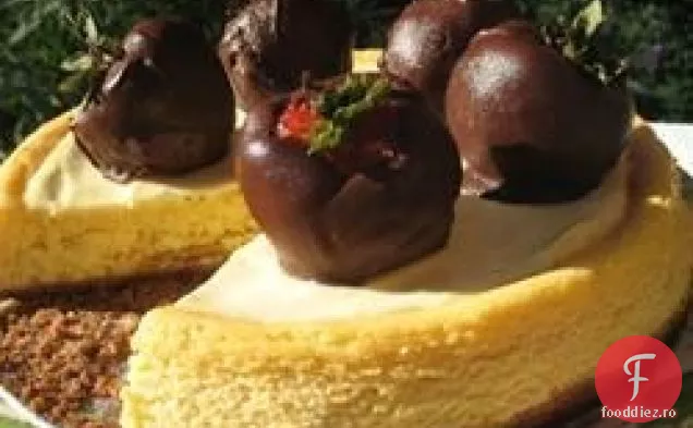 Cheesecake cu ciocolată albă și fructe de pasiune