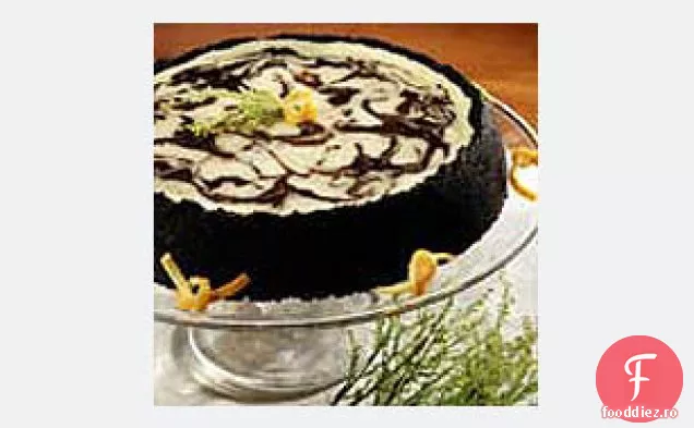 Cheesecake De Marmură Ciocolată-Portocalie