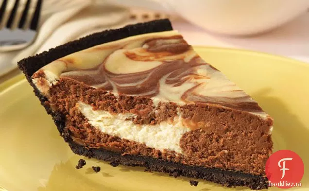 Cheesecake Cu Vârtej De Ciocolată