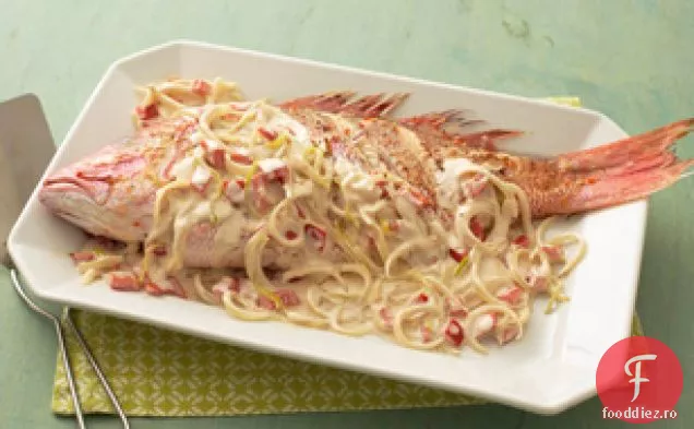 Snapper roșu în sos de nucă de cocos