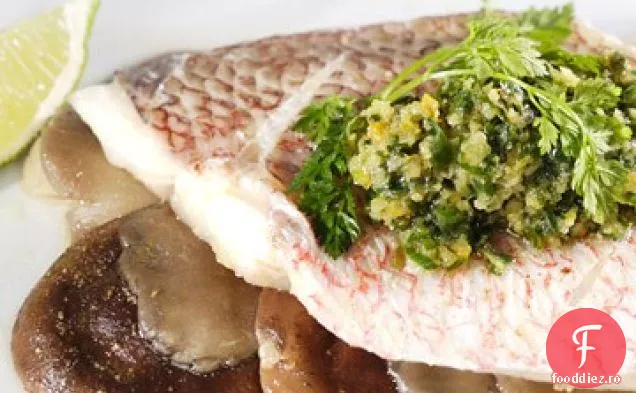 Snapper roșu cu gust de ghimbir-Scallion