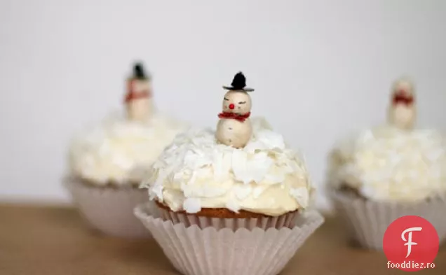 Rețetă de Cupcake de vacanță cu zăpadă