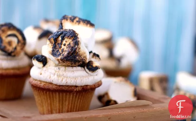 Cupcakes De Marshmallow Prăjite