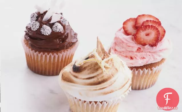 Cupcakes Cu Bezea Cu Lămâie