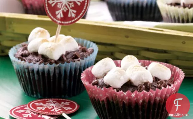 Cupcakes cu ciocolată și Marshmallow