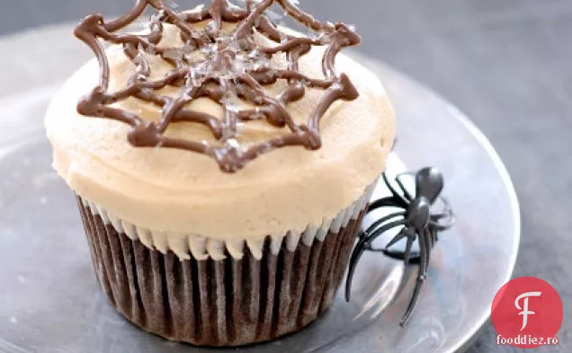 Cupcakes De Ciocolată Cu Glazură De Caramel