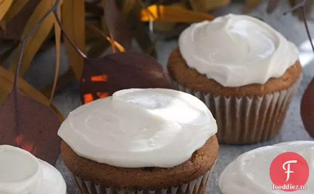 Cupcakes de dovleac cu glazură de arțar