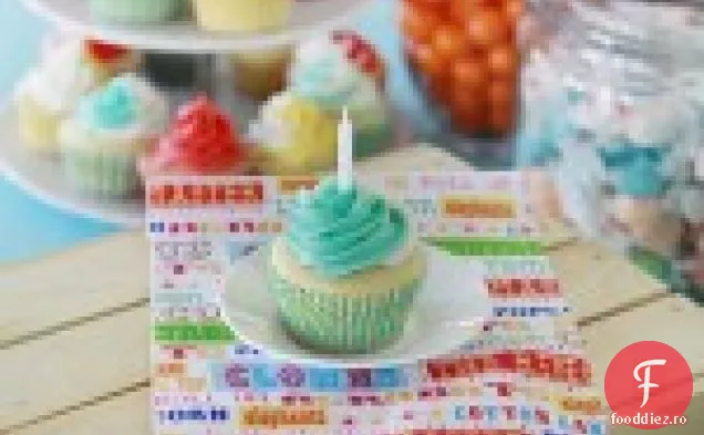 Cupcakes Cu Smântână Cu Fasole De Vanilie