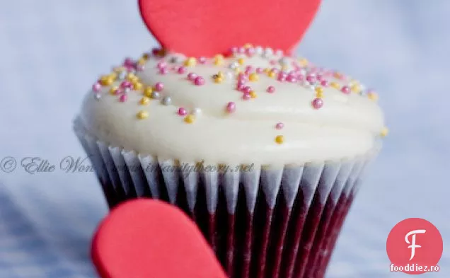 Cupcakes Din Catifea Roșie