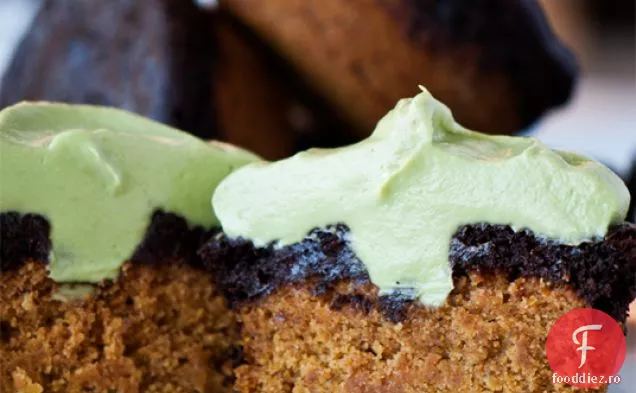 Cupcakes cu dovleac Brownie cu glazură de banane cu Avocado (gluten-f