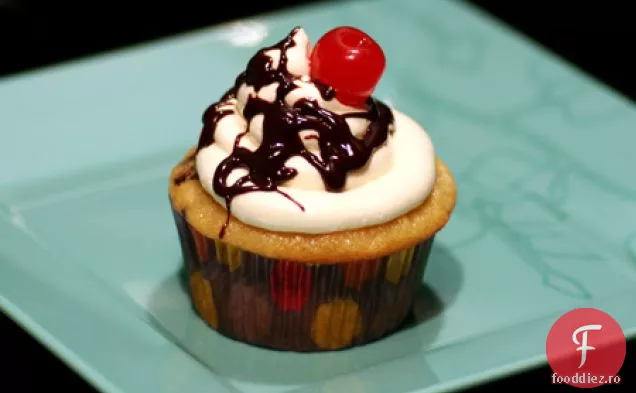 Banana Split Cupcakes