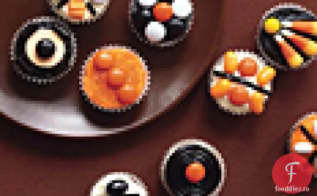 Mini Cupcakes Cu Dovleac De Halloween