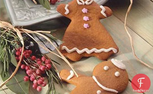 Oameni De Turtă Dulce Condimentată Cu Portocale