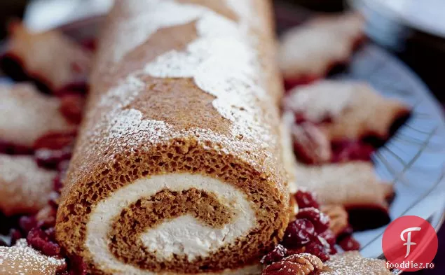Rulou de turtă dulce cu cremă de scorțișoară