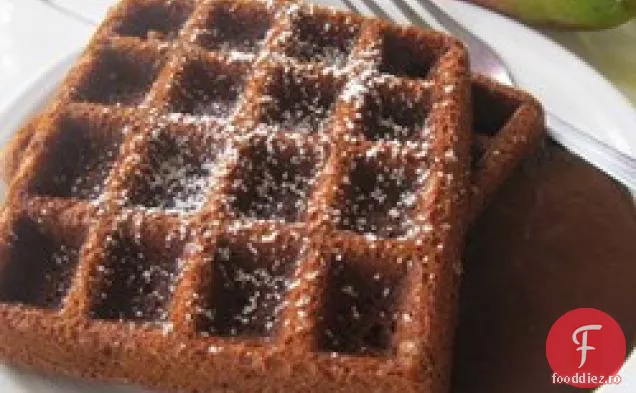 Vafe de turtă dulce cu sos de ciocolată fierbinte