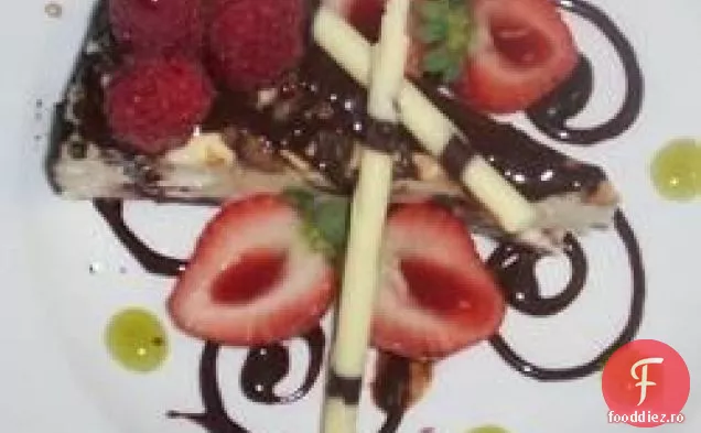 Tort De Brânză Cremă De Ciocolată Neagră