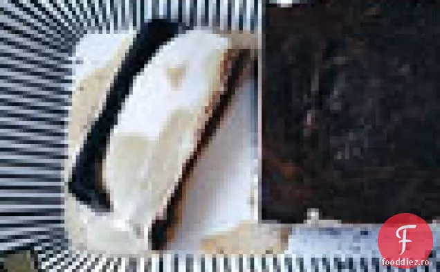 Tort De Înghețată Marmorată Cu Cafea Cu Nucă De Cocos