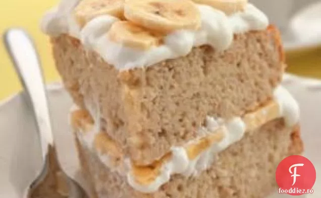Tort Cu Strat De Cremă De Banane
