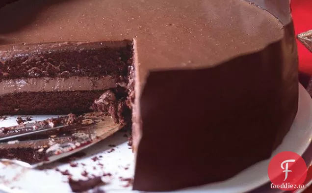 Tort Cu Strat De Panna Cotta Cu Ciocolată
