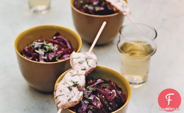 Kebab-Uri De Pește-Spadă La Grătar