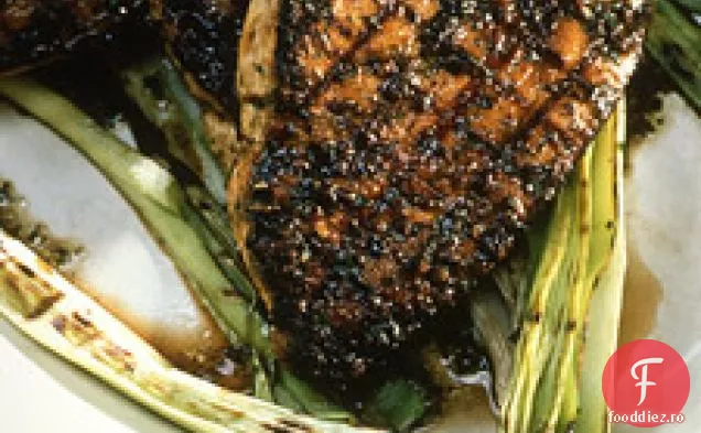Fripturi De Pește-Spadă La Grătar Cu Pesto De Măsline