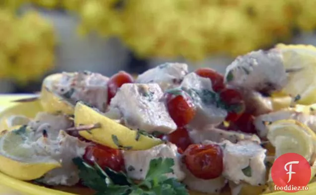 Brochete De Pește-Spadă Cu Lămâie