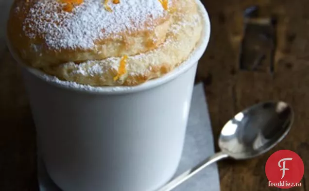 Souffl Crema De Tapioca Portocalie De Culoare Alb-Negru