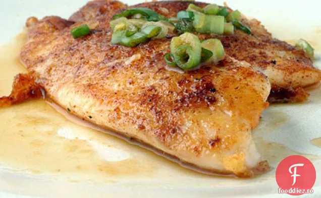 Tilapia cu cinci condimente cu sos Ponzu de citrice