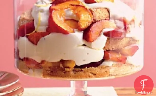 Fleac de fructe de piatră cu Mousse de lămâie