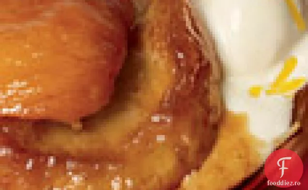 Individuale Carolina Peach Tarte Tatins cu inghetata de lamaie