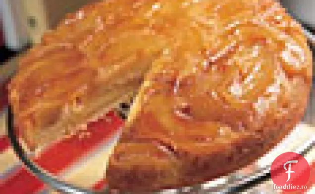 Tort Cald Cu Mere-Porumb Cu Susul În Jos