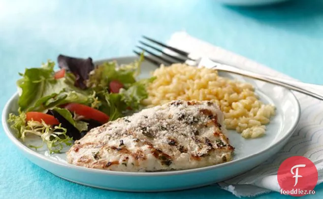 Tilapia la grătar cu maioneză Chimichurri