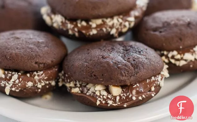 Mini Plăcinte Whoopie Cu Ciocolată Cu Nutella