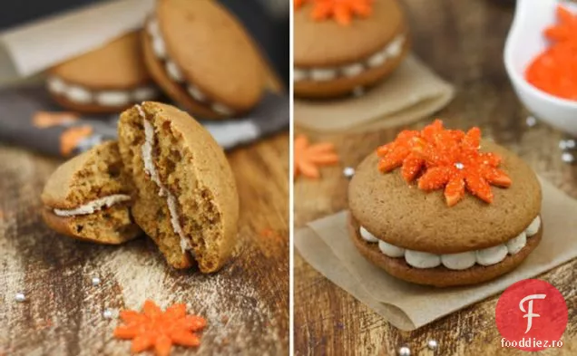 Plăcinte Whoopie De Cartofi Dulci Cu Cremă De Marshmallow De Arțar